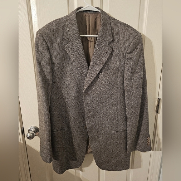 Amari Other - Armani Collezioni Brown Wool Cashmere Blend Blazer Mens Suit Jacket Size 42L